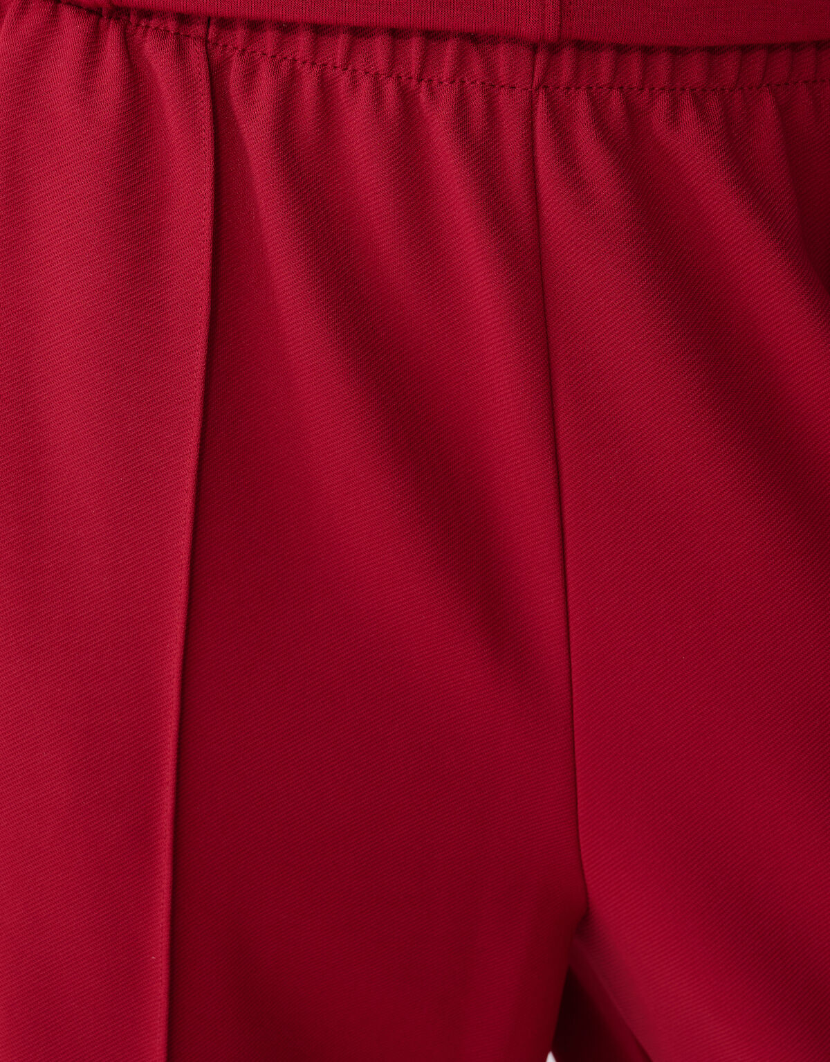 Basis Wide Leg Broek Donkerrood