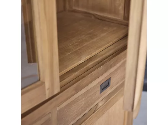Vaisselier en teck massif 120 cm