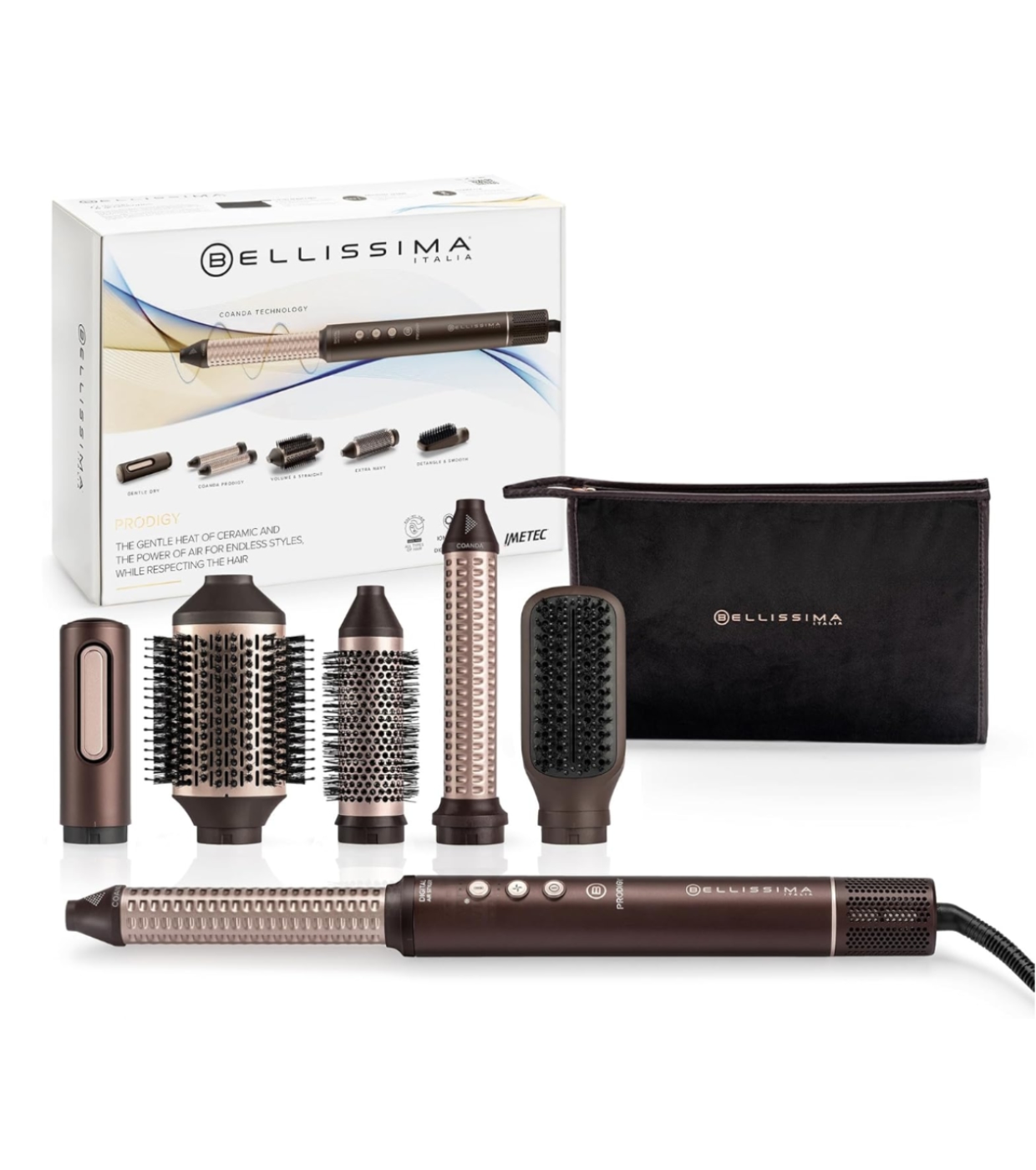 Bellissima - Escova de Modelagem Prodigy Coanda Technology 5 em 1
