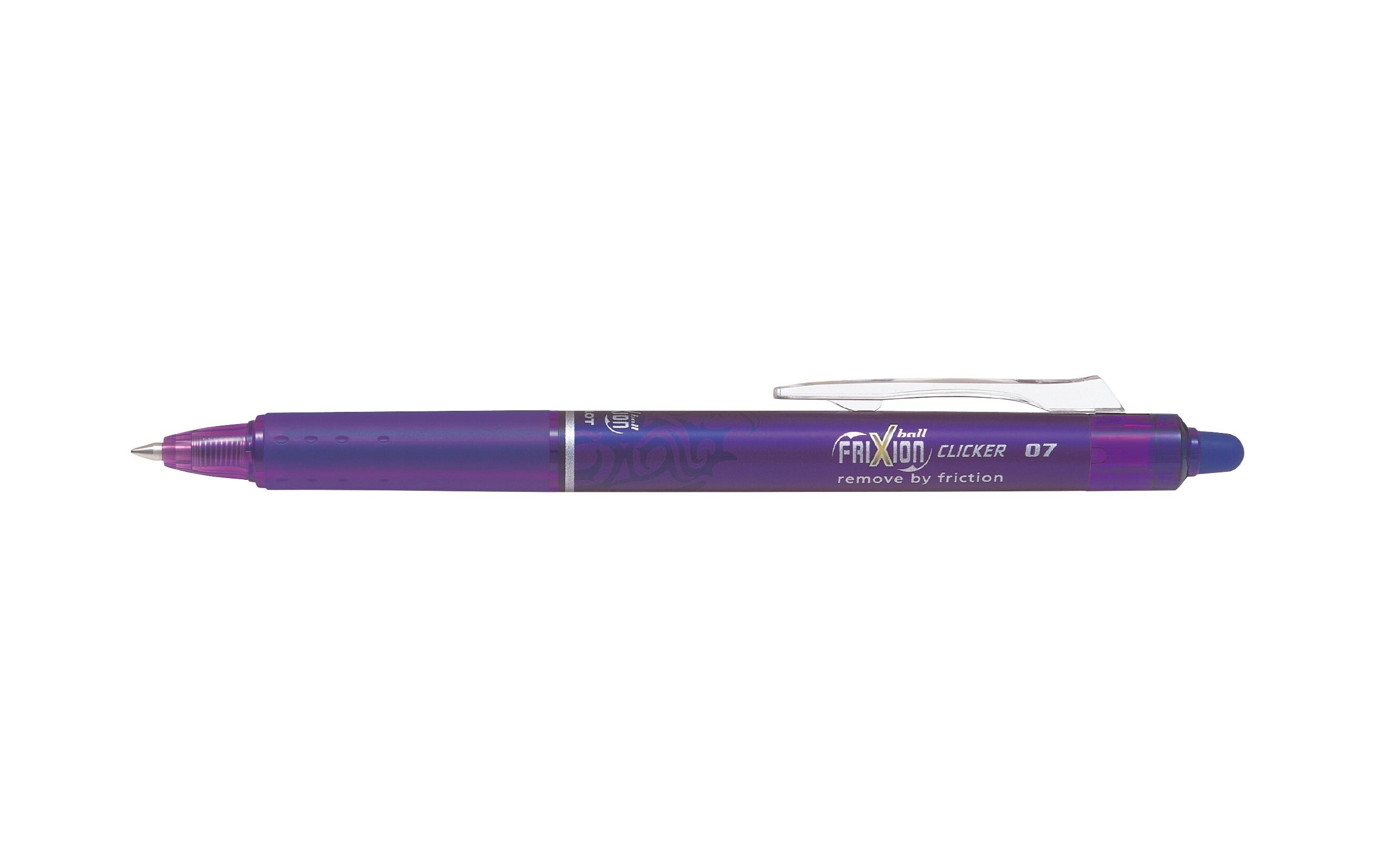 Rollerball FriXion Clicker 0.7 mm, ViolettOhne Rückstand löschbarer Tintenroller