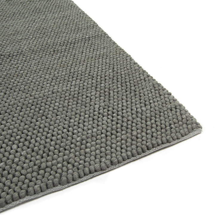 Wollen vloerkleed - New Loop Grijs/Groen 456 | Sfeer!