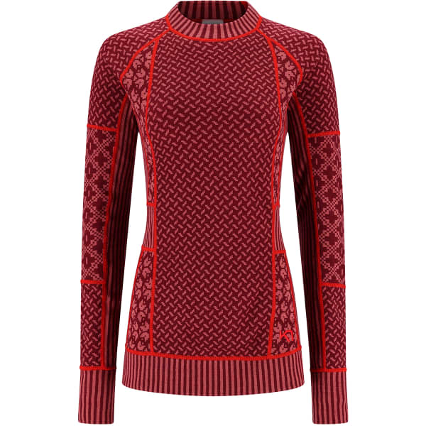 T-shirt thermique KARI TRAA SMEKKER LS ROUGE