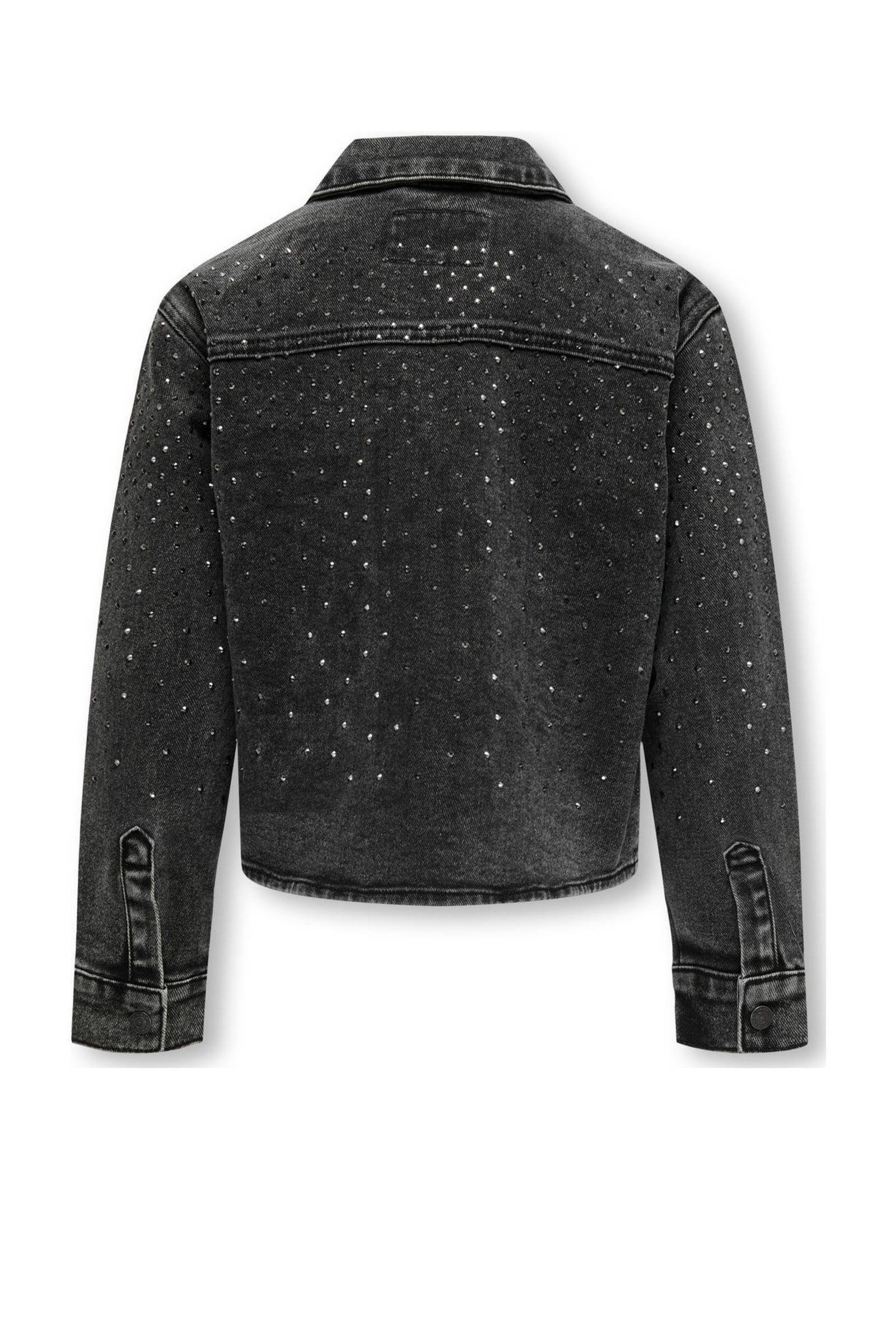 ONLY blouse KOGCASSIE RHINESTONE met all over print washed black