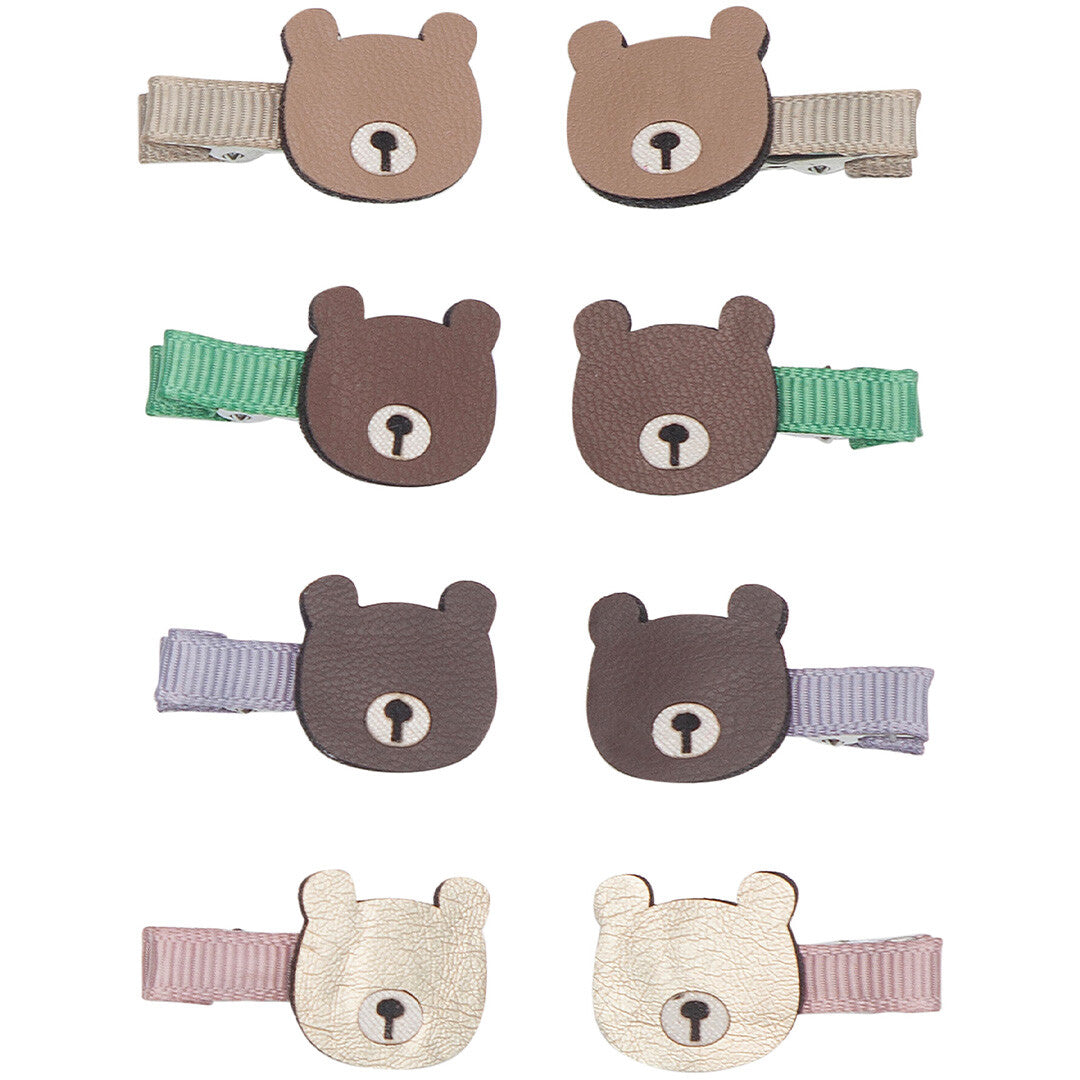 Mimi & lula haarclipjes billy bear - 8st