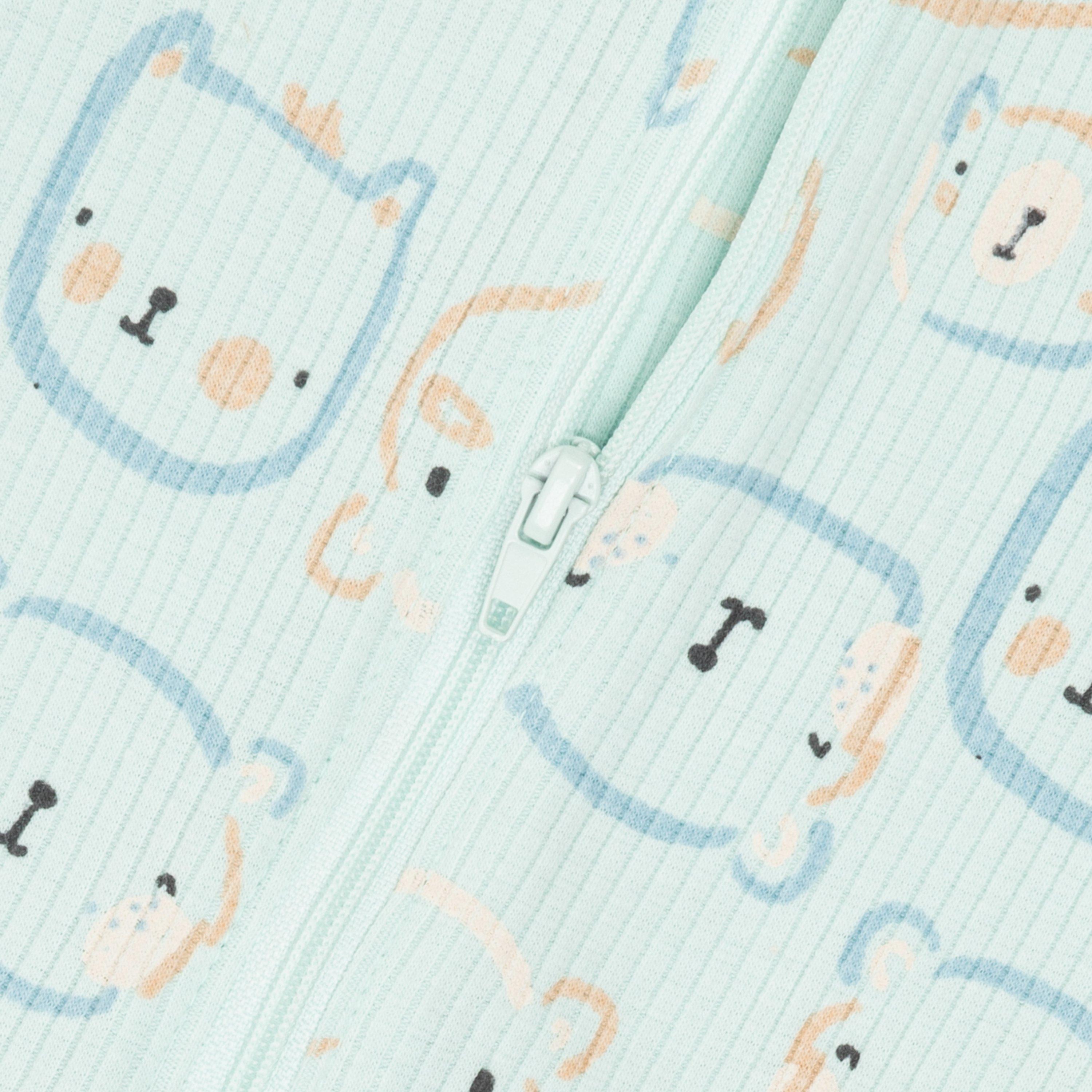 Hello World 2 Pack Rib Sleepsuits Babies