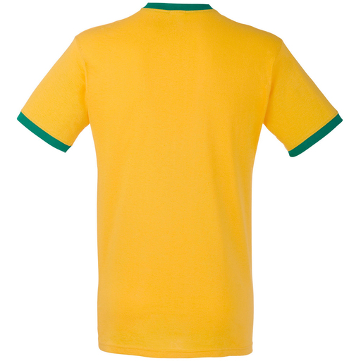 Camiseta de manga curta com bordas em cores diferentes da Fruit of the Loom.