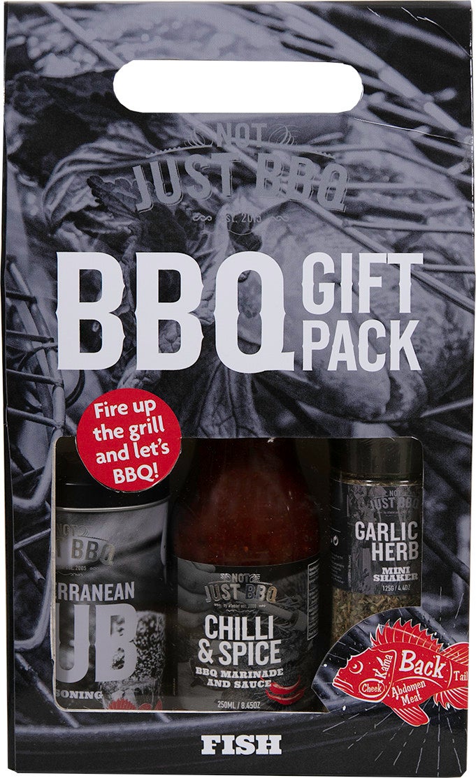 Not Just BBQ cadeauverpakking vis 3-delig