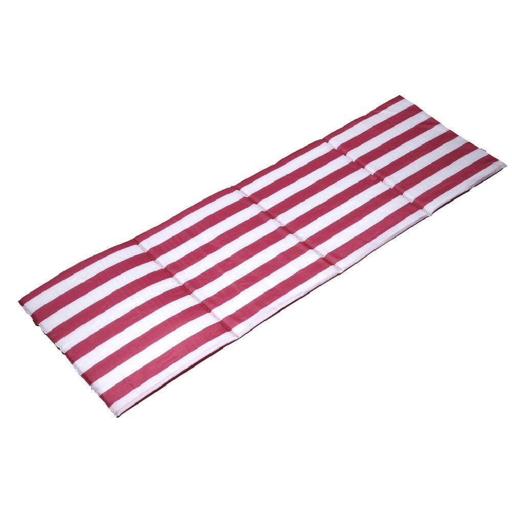 Matelas de plage pliable rouge et blanc