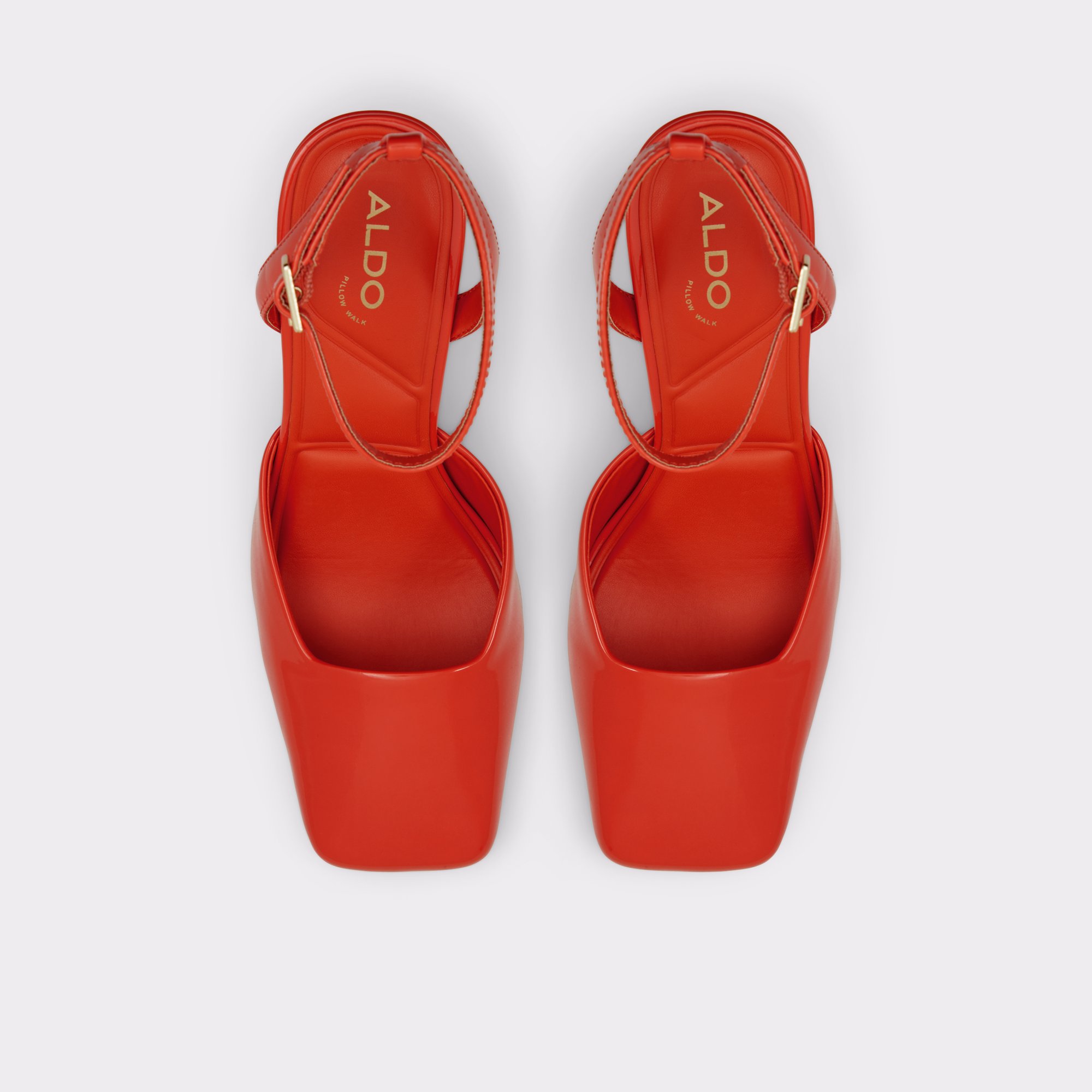 Ingenue Bright Orange Women Strappy Heels