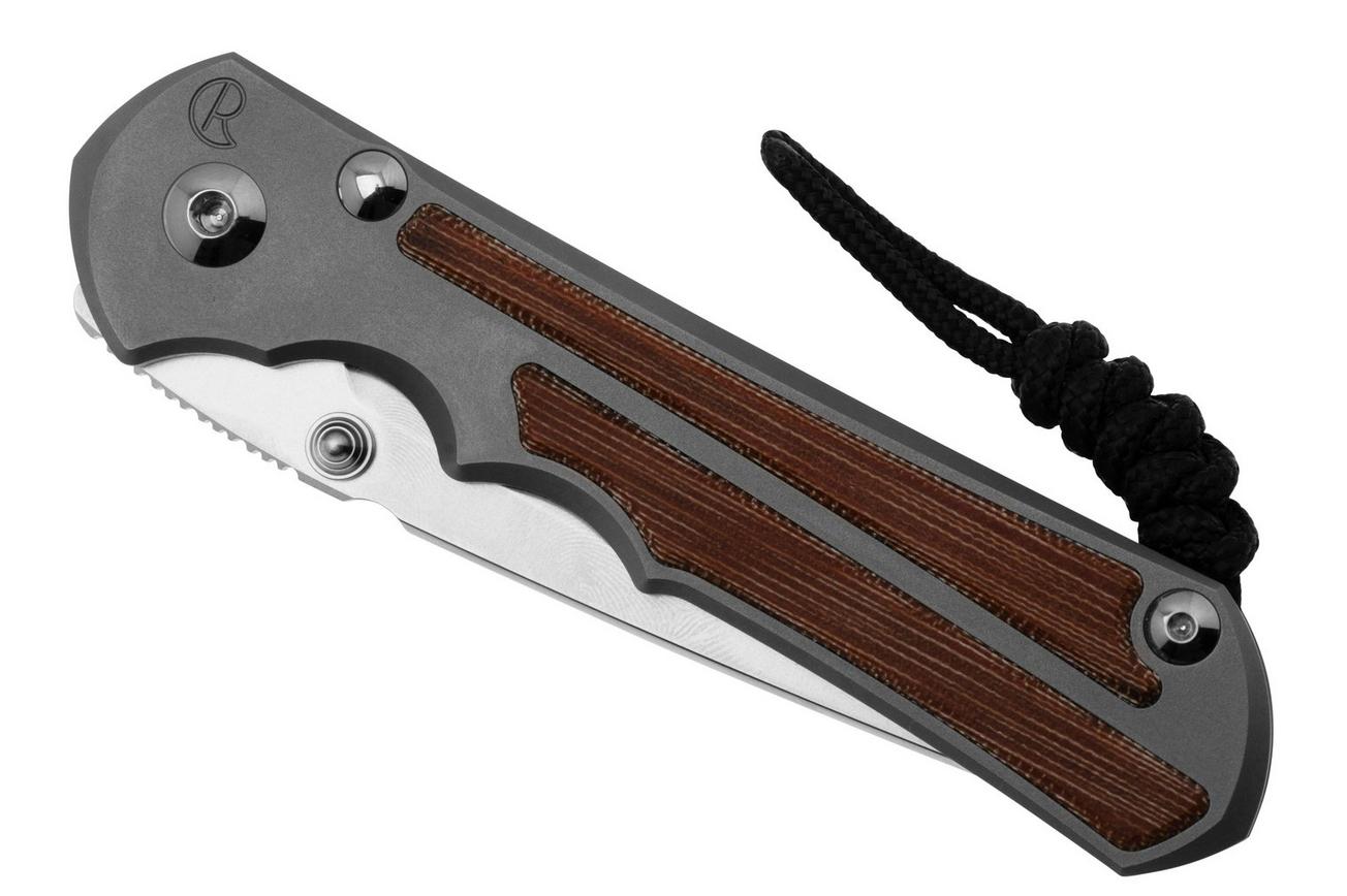 Chris Reeve Large Inkosi LIN-1134 Natural Tanto CPM-Magnacut, Glass Blasted, Micarta Inlay, zakmes