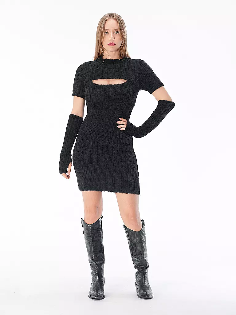 GUESS Strickkleid  schwarz