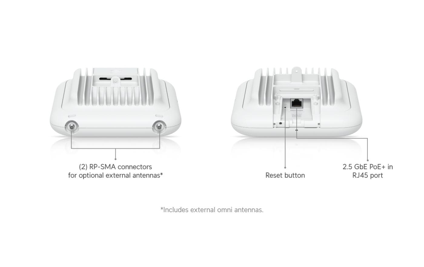 Outdoor Access Point U7 Pro Outdoor<br>Allwettertauglicher IP67 WiFi 7 AP mit 6 räumlichen Streams, integrierter direktionaler Superantenne und schwenkbarer Halterung