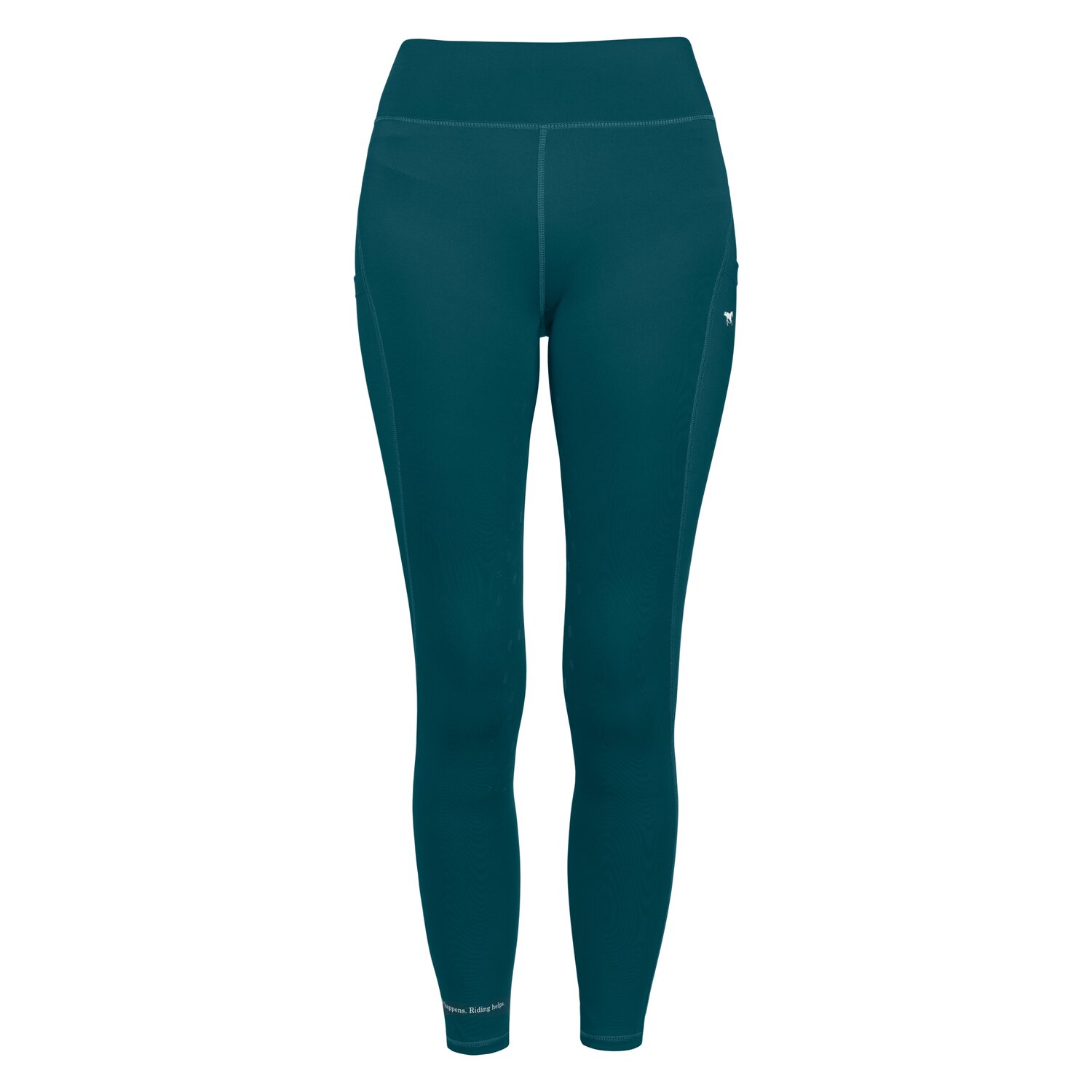 RIDE now Grip-Vollbesatz-Reitleggings  - shaded teal