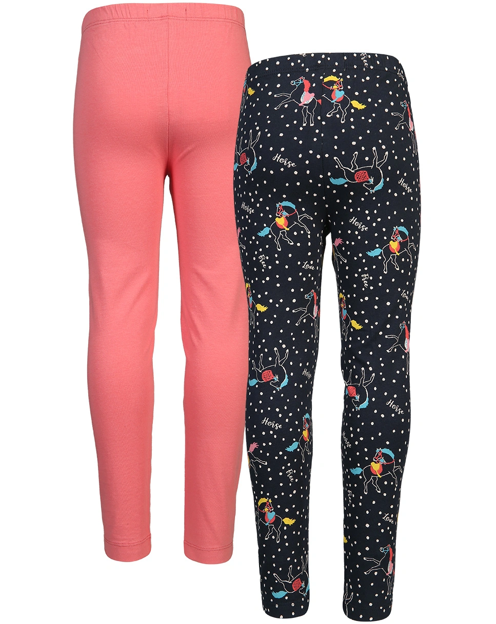 Leggings FLORENZ 2er-Pack in dunkelblau/rosa