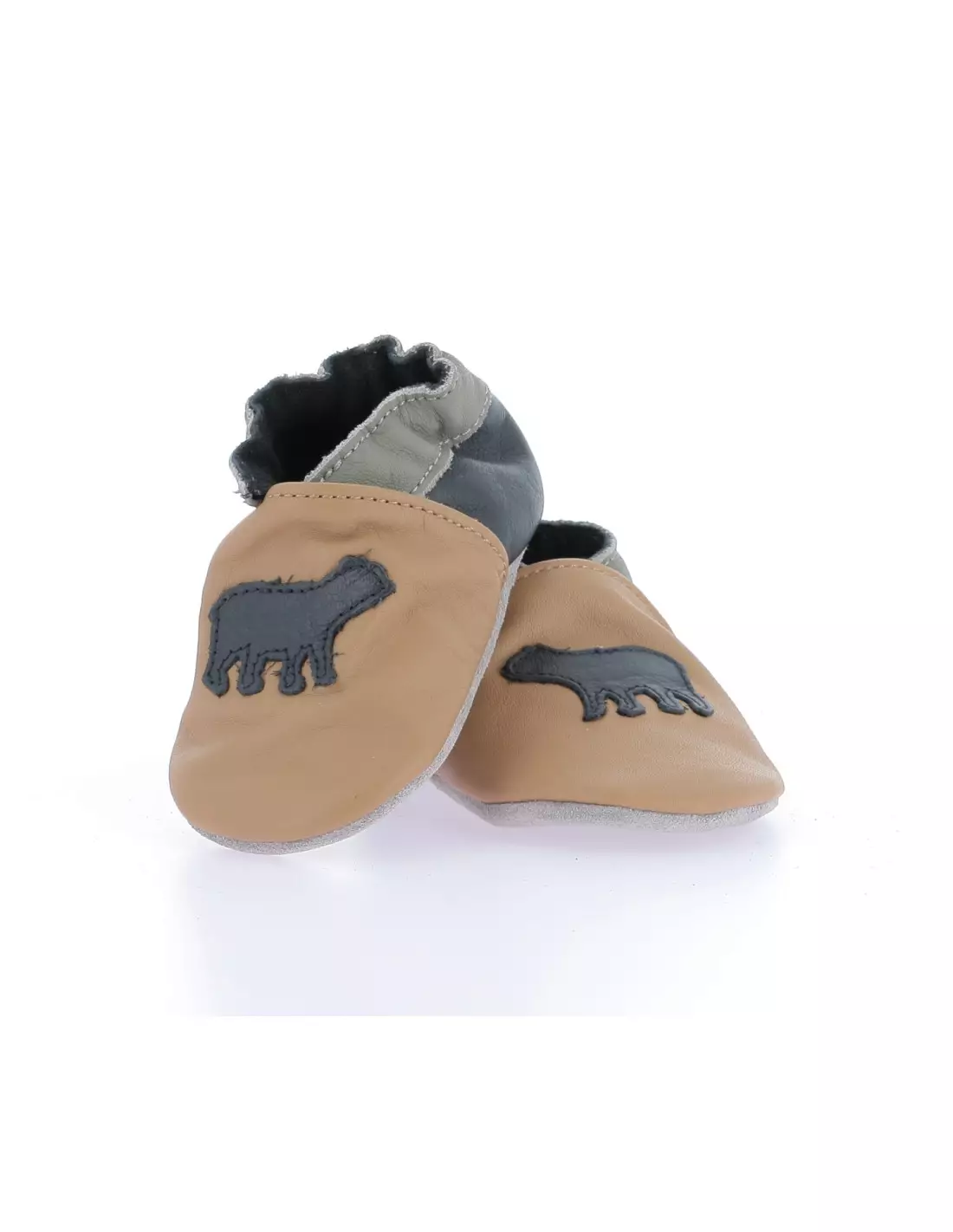ROBEEZ ONLY BEAR - Pantoufles & chaussons Camelmarine