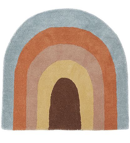 OYOY Teppich - 88x90 cm - Rainbow - Multi