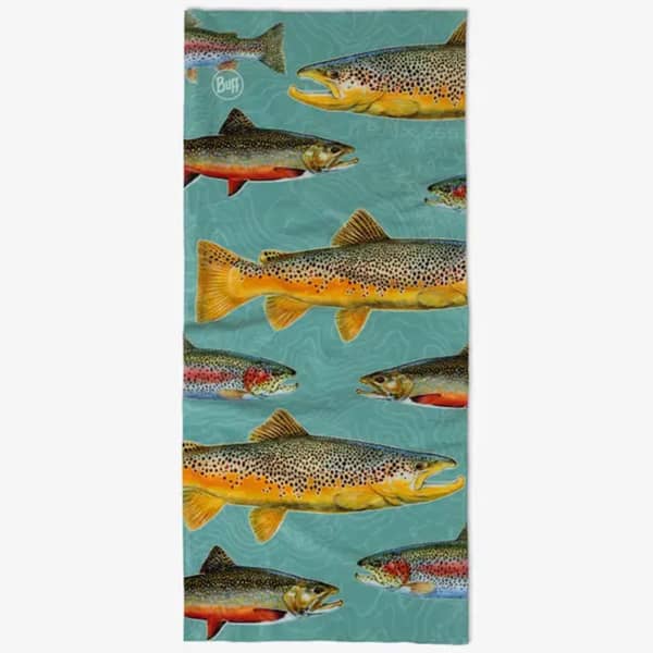 Bandeau cache cou randonnée BUFF COOLNET UV ANGLER TROUT MULTI