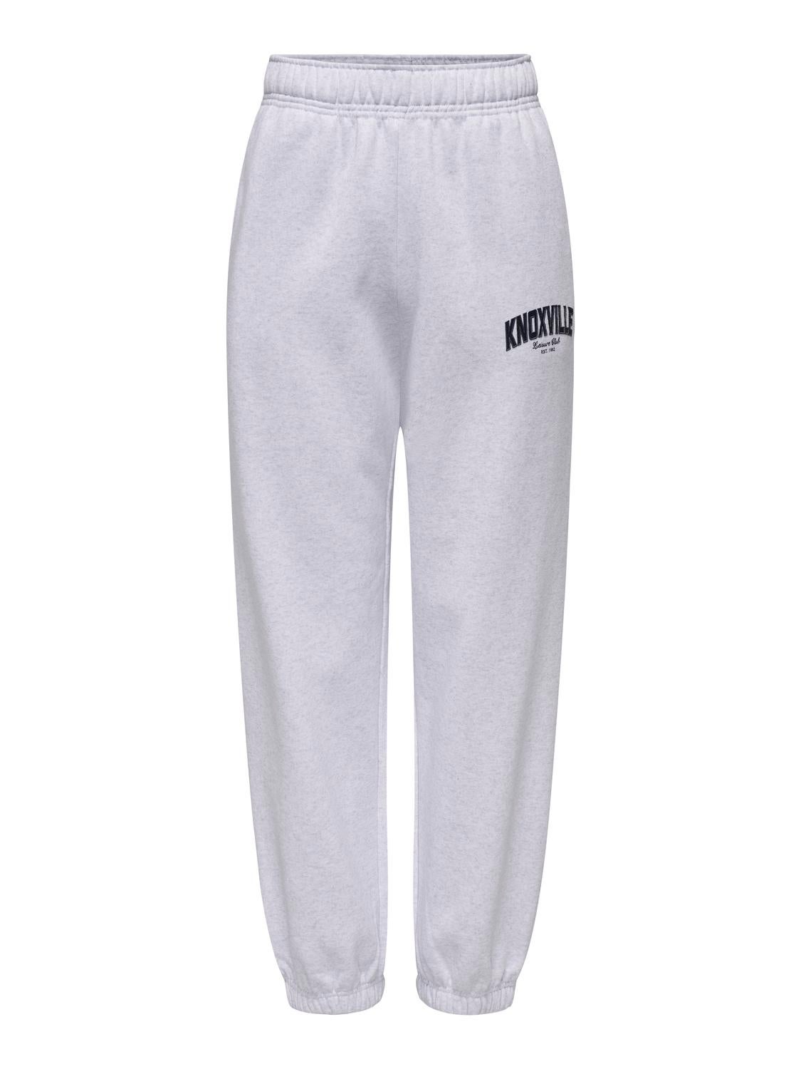ONLDEBORAH Mittlere Taille Normal geschnitten Jogginghose Light Grey Melange