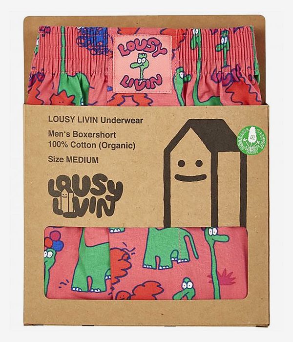 Lousy Livin Dinos Boxershorts (pink)