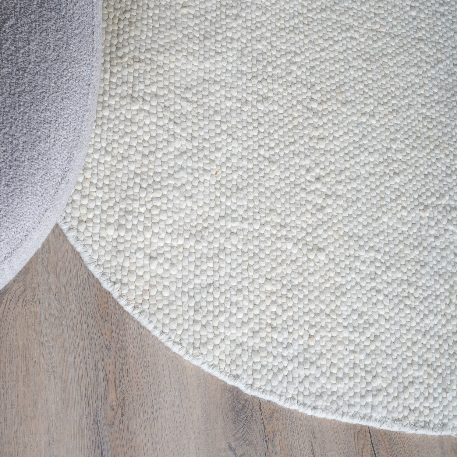 Vloerkleed Stone Kiezelvormig white 200x280 cm