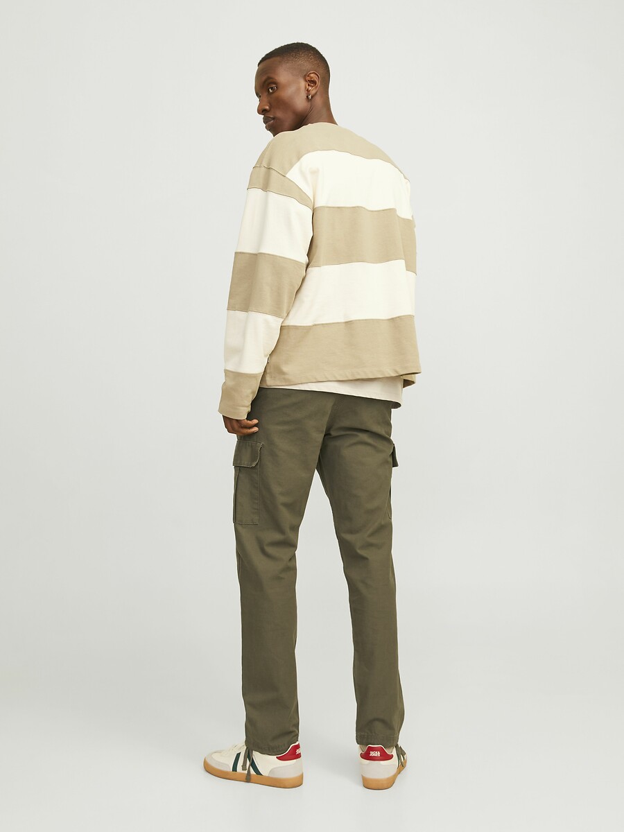 JACK & JONES<br>Calças cargo com a barra dobrada