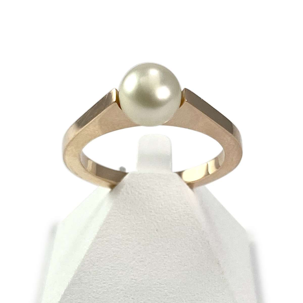 Bague d'occasion or 750 rose perle