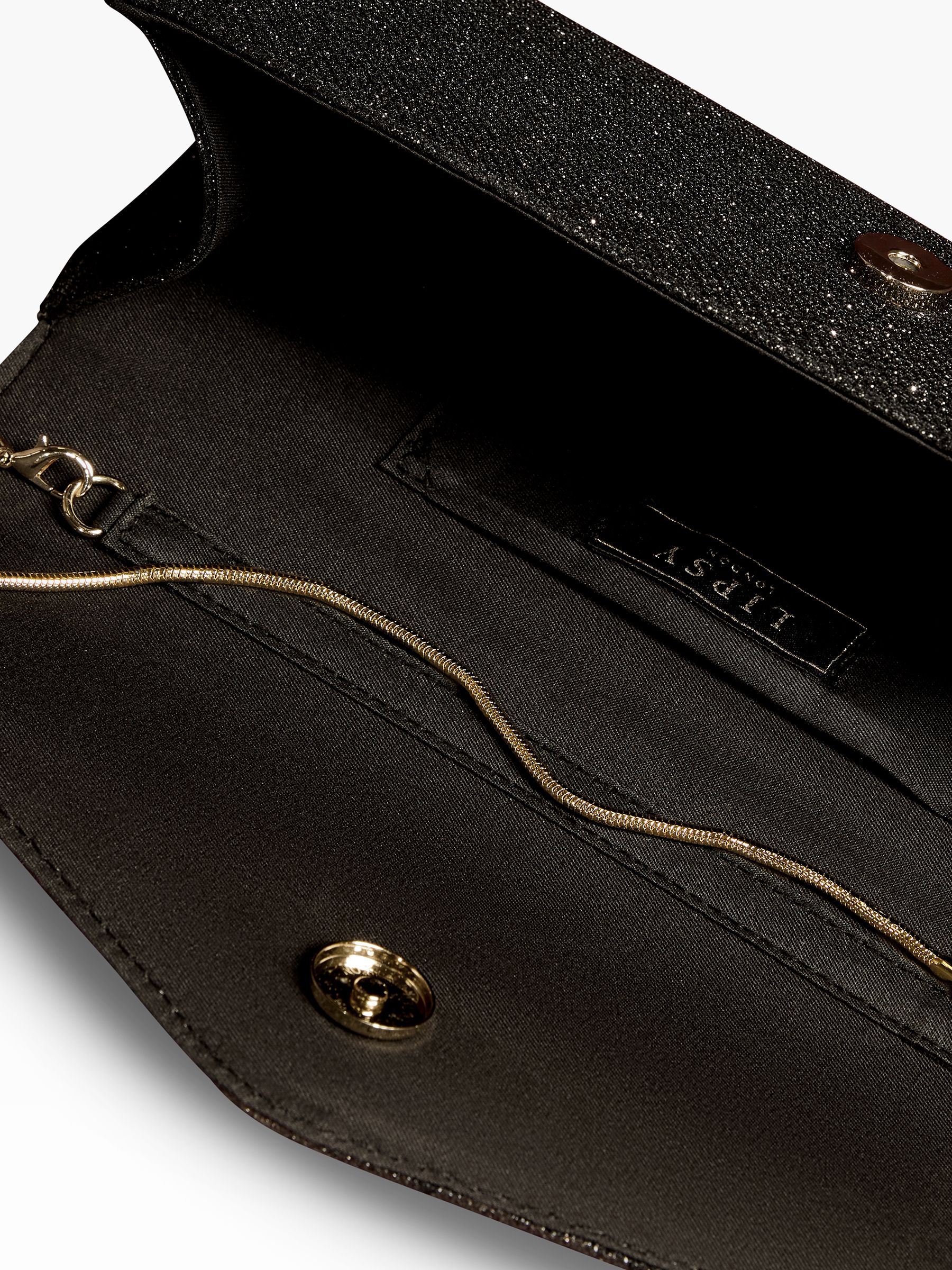 Zwarte glitter - Lipsy Clutch Bag