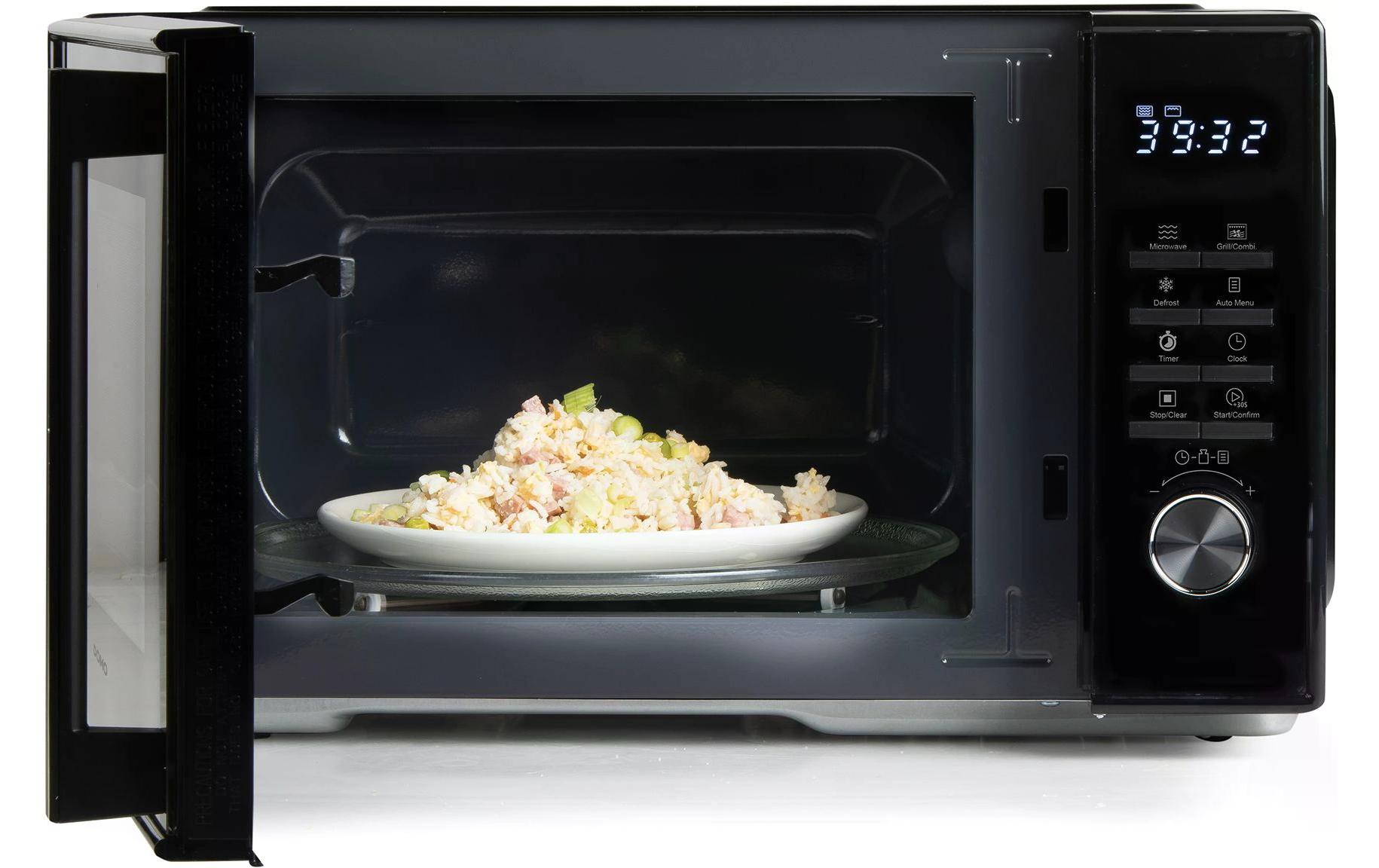 Mikrowelle mit Grill DO22501G Schwarz<br>Mikrowelle mit LED-Anzeige