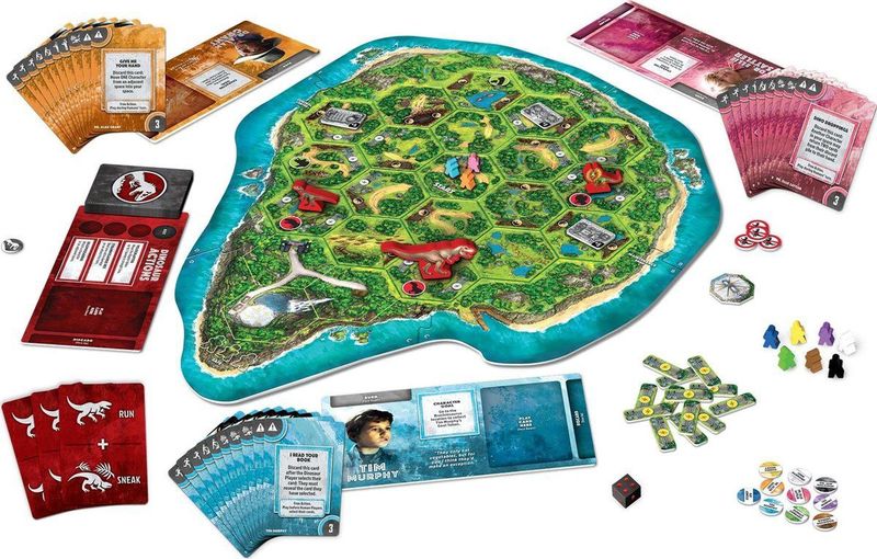 Bordspel - Jurassic Park - 110 Kaarten - Geschikt voor 2-5 Spelers - Karton