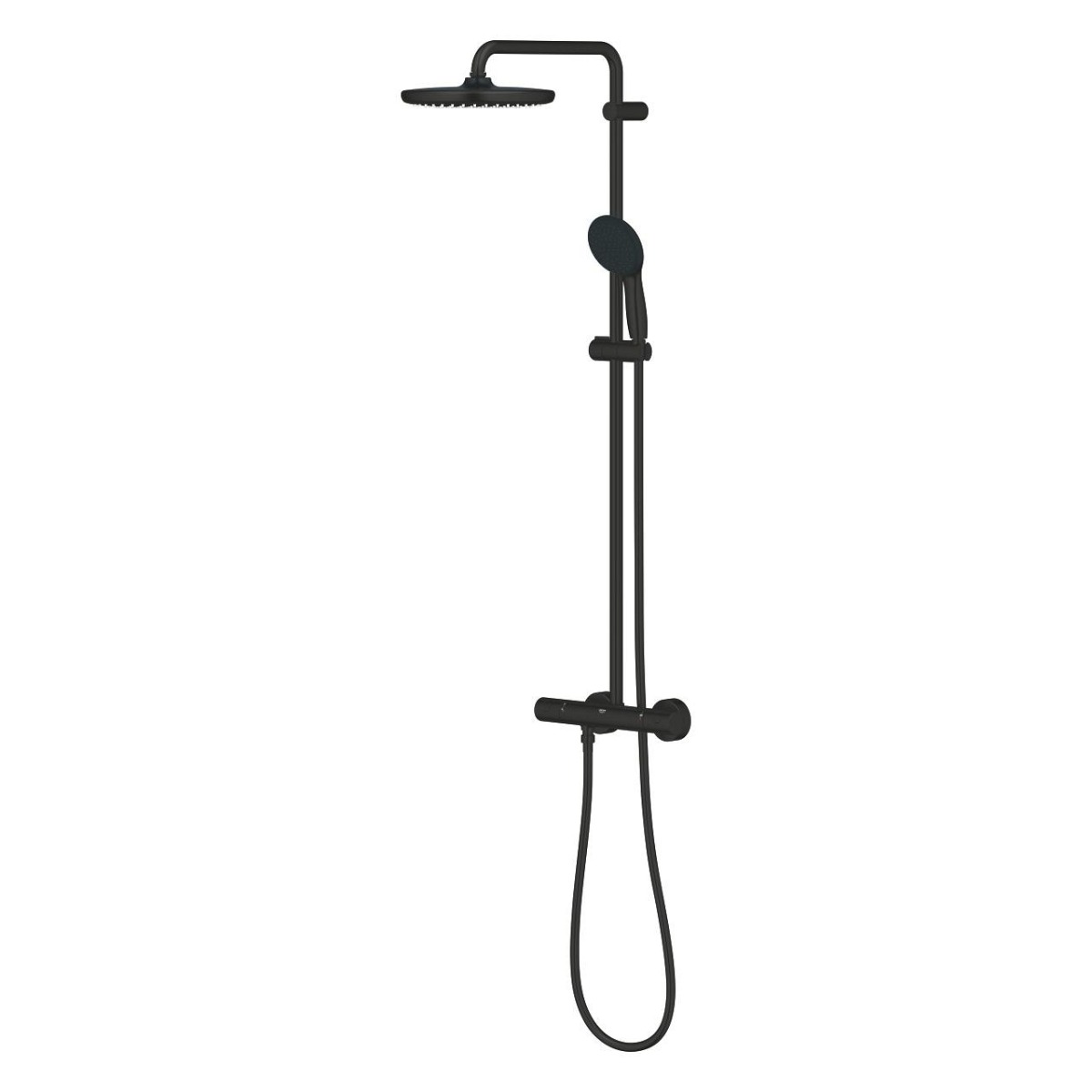 Grohe Tempesta thermostatische regendouche 25cm met aquadimmer zwart mat