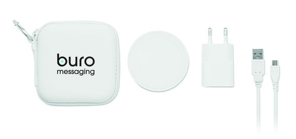 GiftRetail MO9785 - WIRELESS PLATO SET Set chargeur sans fil