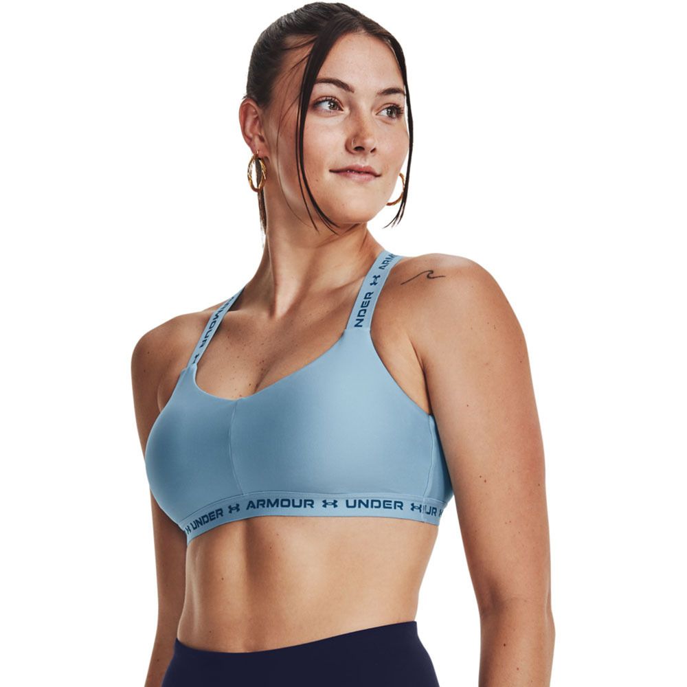 Under Armour CROSSBACK LOW - Brassière Femme bleu