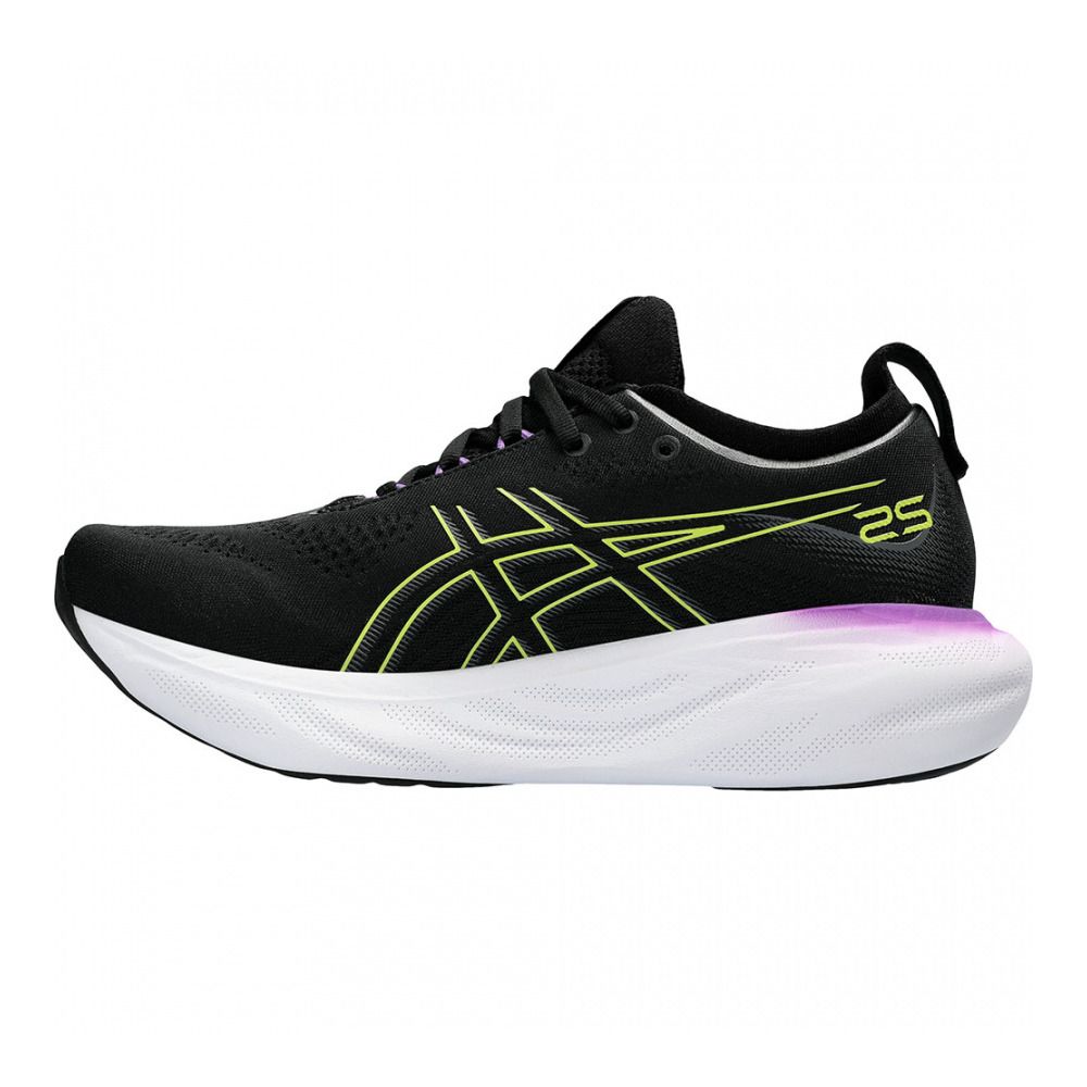 Asics GEL-NIMBUS 25 - Chaussures running Femme black/glow yellow