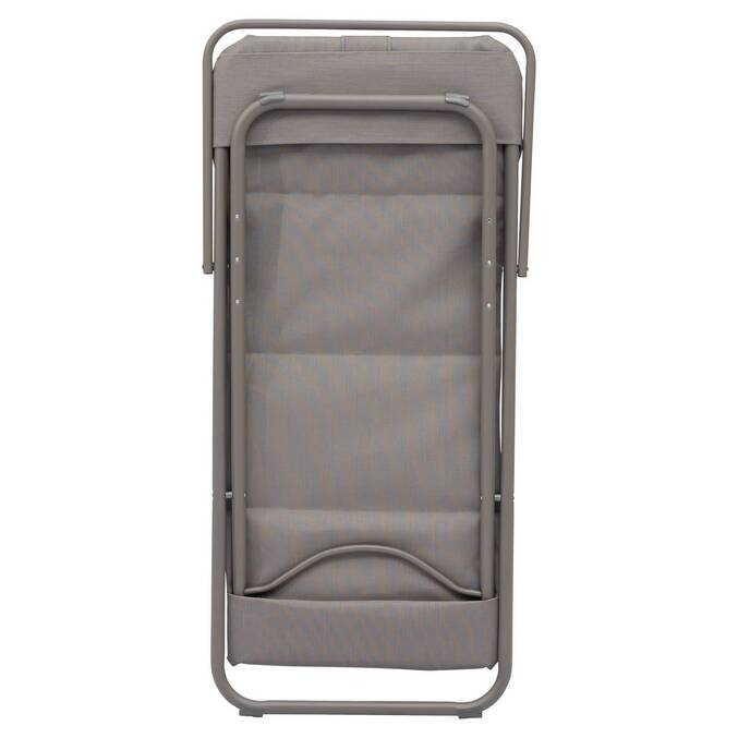 Chilienne de jardin empilable pliable MIRAEL Noisette / Café