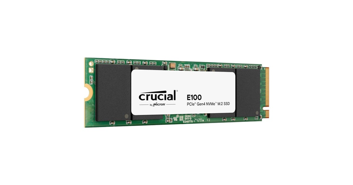 CrucialE100 1 TB SSD  (PCIe 4.0 x4, NVMe, M.2 2280)