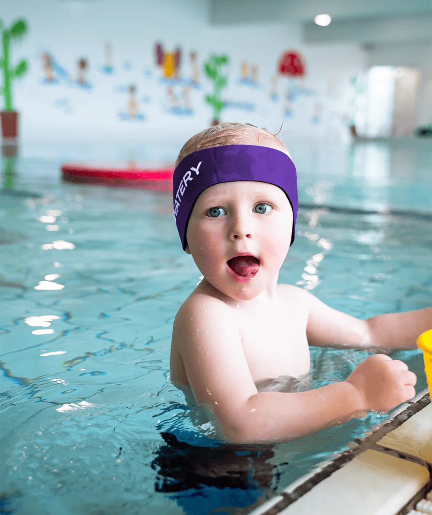 Watery earband til børn - Raider - Lilla