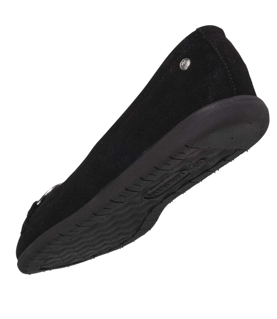 Isotoner Ballerines femme avec boucle argentée
