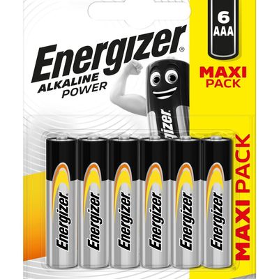 ENERGIZER Power - 6 piles alcalines - AAA LR03