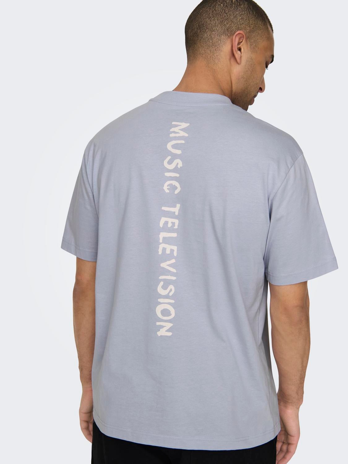 ONSMTV T-shirt Icelandic Blue