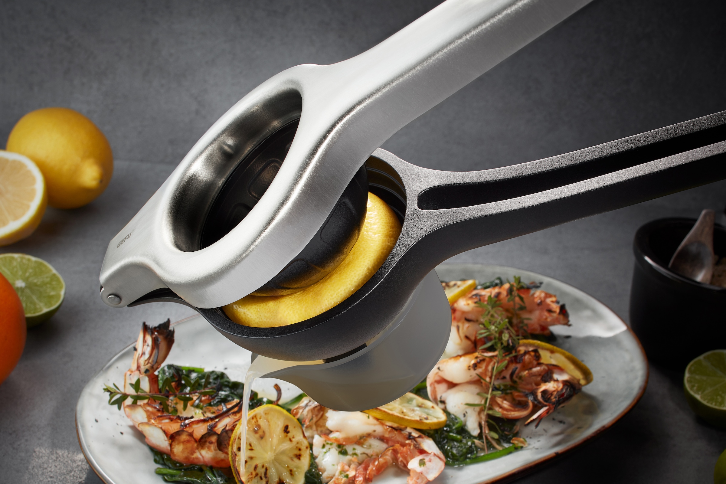 GEFU Zitruspresse »LEMON PRO« Edelstahl, bis zu einer Fruchtgrösse von 8,4 cm Durchmesser
