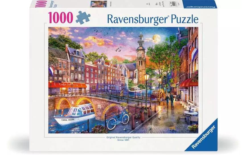 Puzzle Sonnenuntergang Amsterdam 1000 TeileKlassisches Puzzlespiel mit Premium-Qualität
