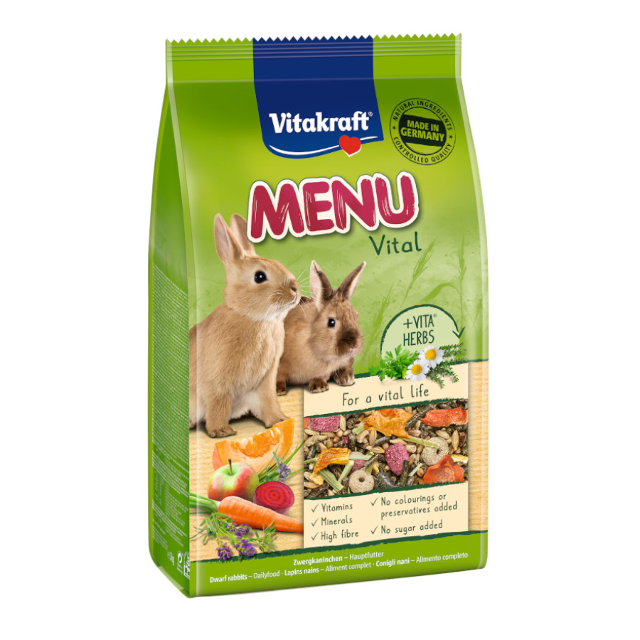 Ração para coelhos Vitakraft Premium Vital Menu