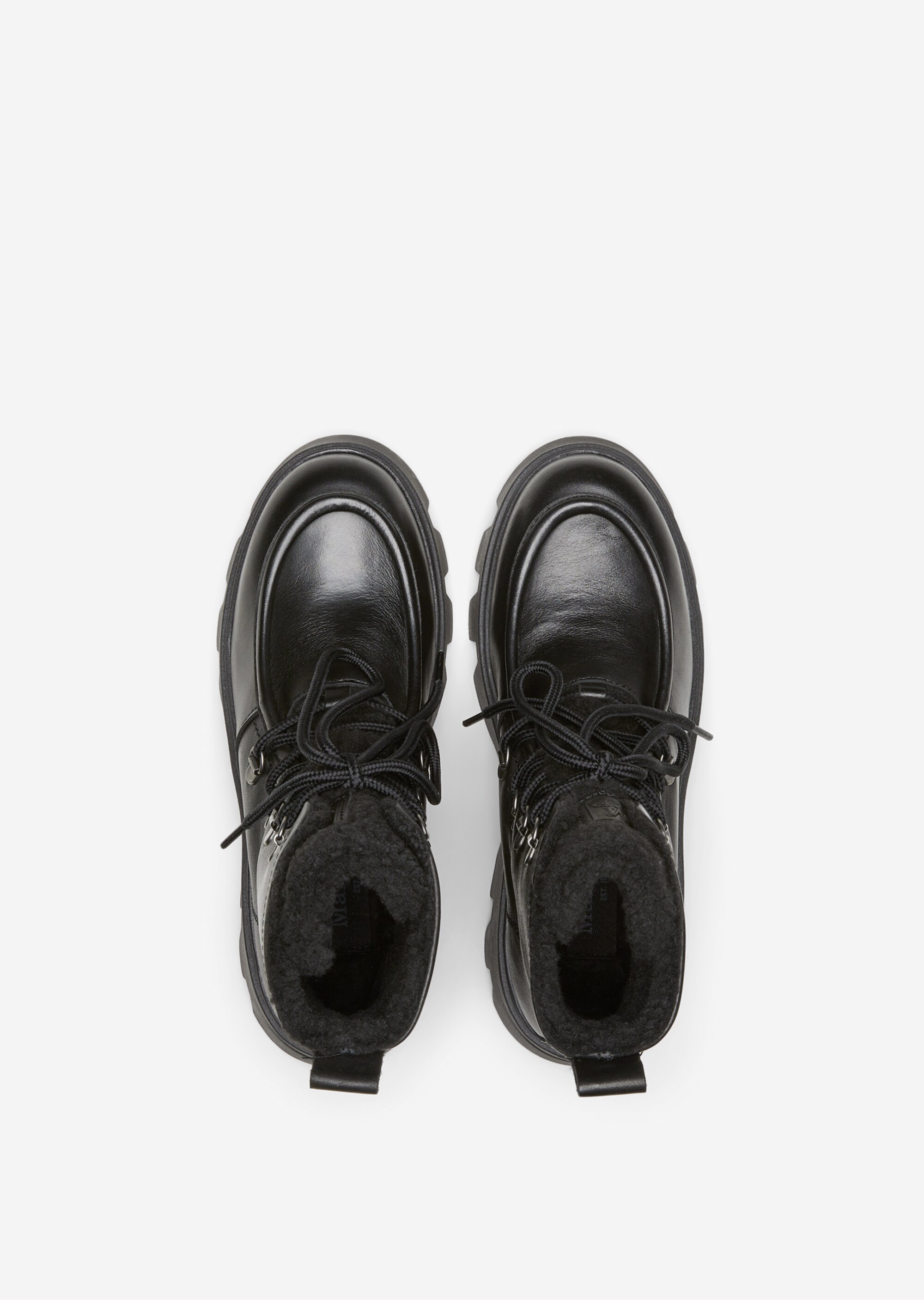 Schnürstiefel aus softem Kalbleder