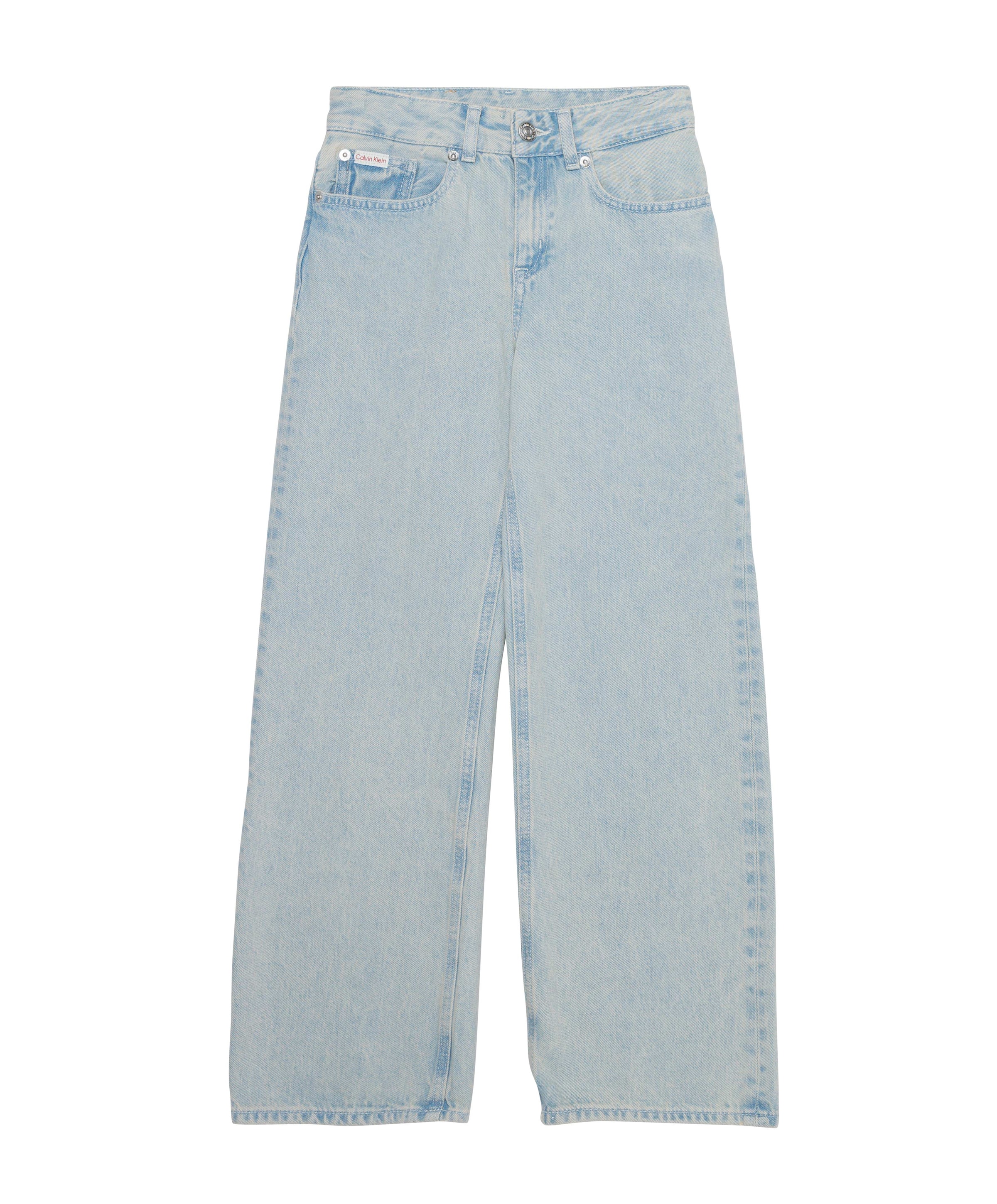 Calvin Klein HR WIDE LEG DANTE WASH meisjes jeans blauw