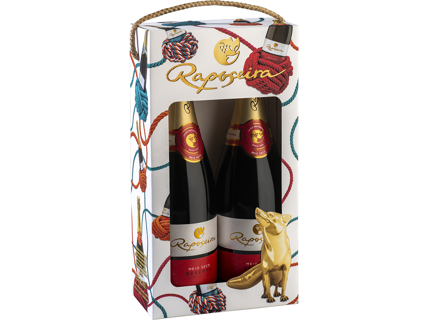 CONJUNTO ESPUMANTE RAPOSEIRA RESERVA MEIO SECO 2X0.75L
