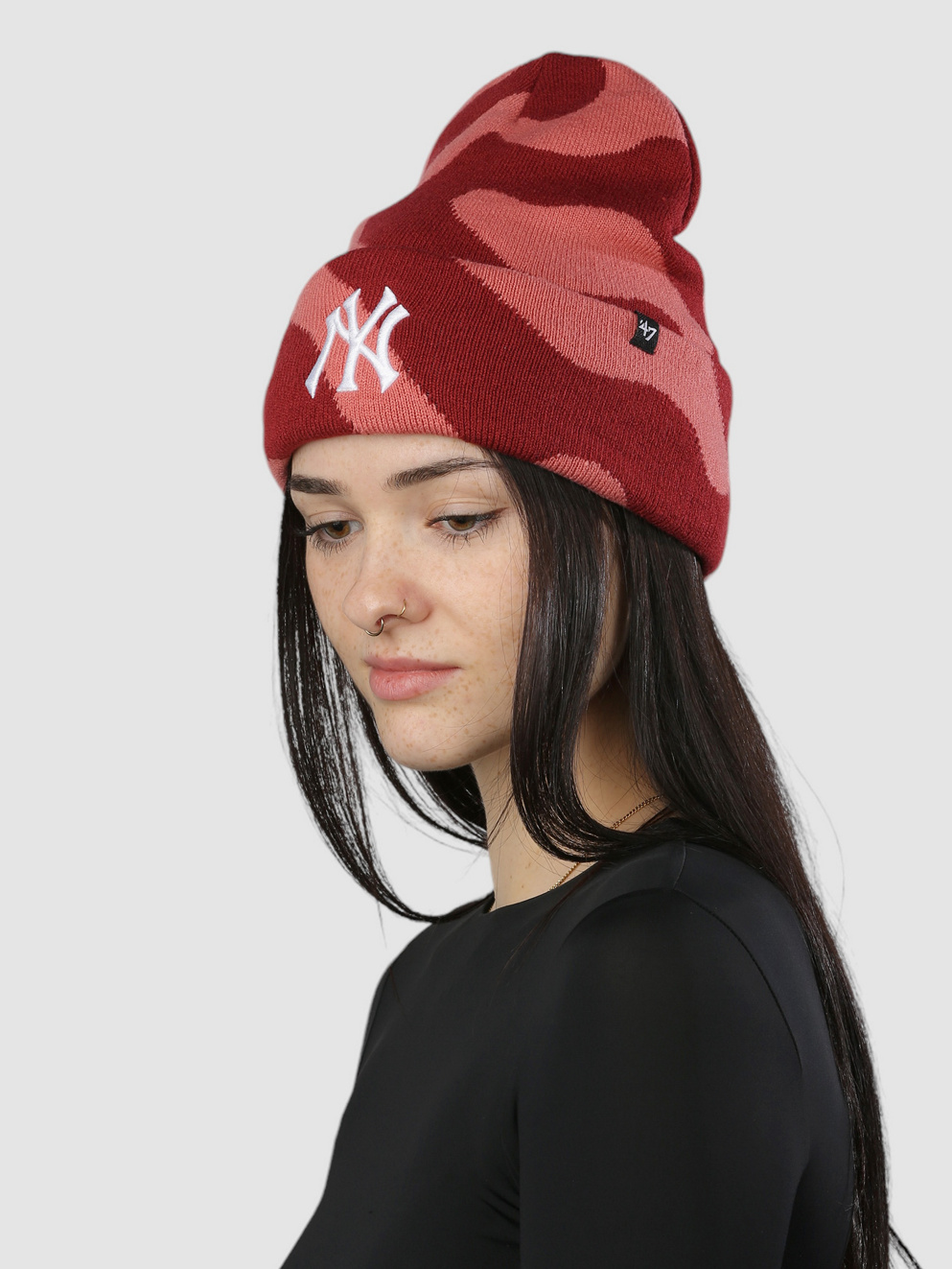 47Brand Mlb Yankees Freeform '47 Cuff Knit Beanie island red