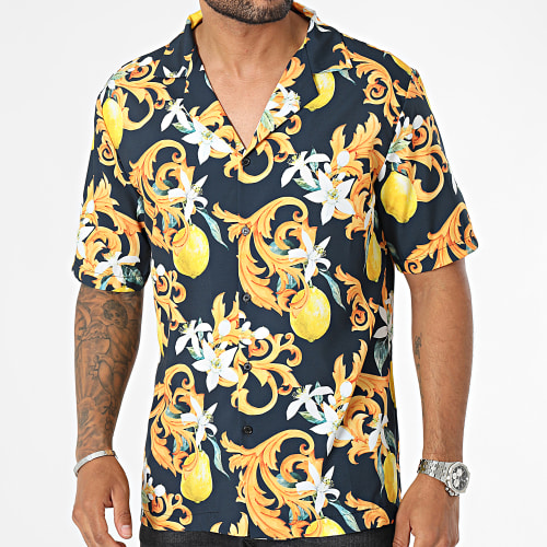Chemise Manches Courtes Noir Renaissance