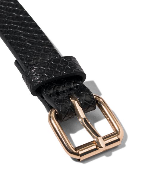 ceinture enfant 2 cm serpent noir