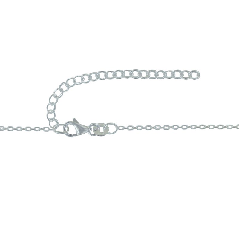 Collier Chaine Argent et Strass