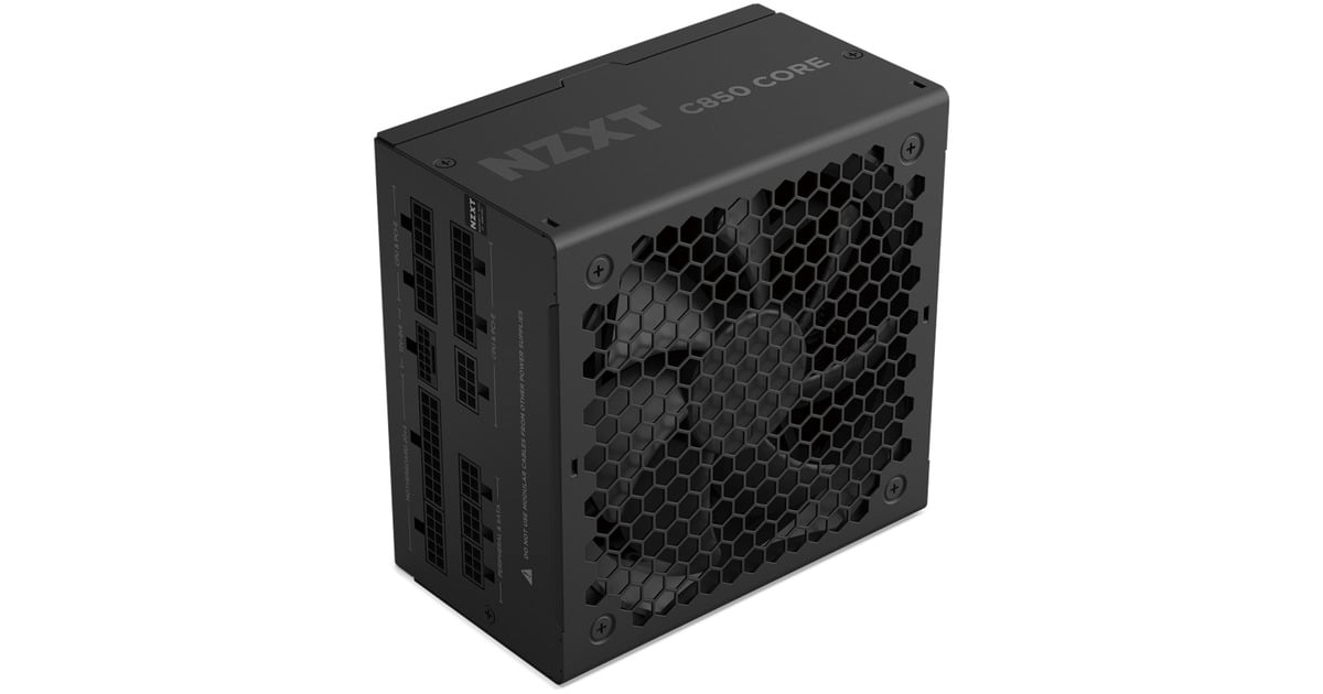 NZXTC850 Gold Core modulaire 850 watt voeding   (Zwart, 1x 12V-2x6, 3x PCIe)